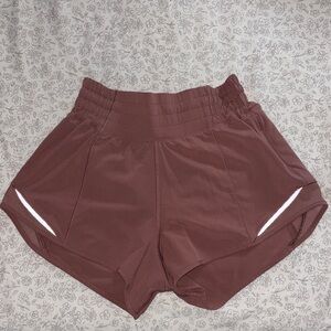 lululemon athletica Women's High-Rise Athletic Shorts - Mauve Brown